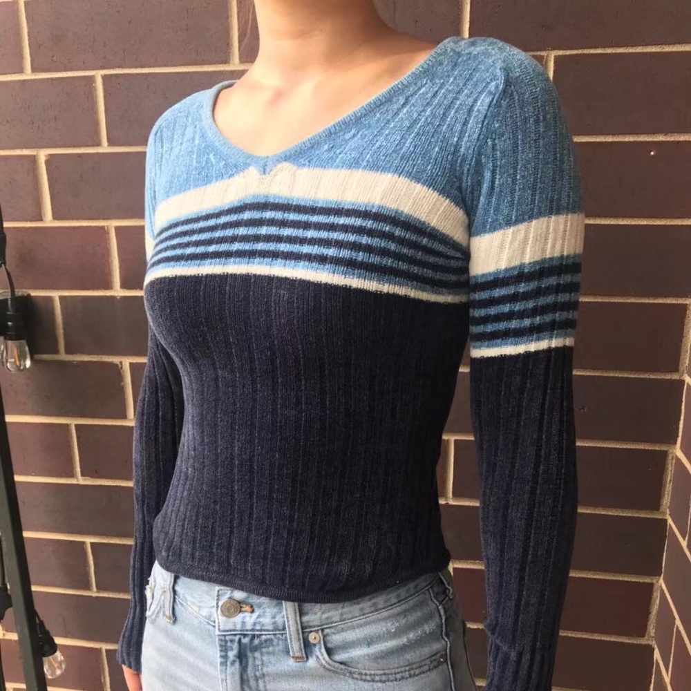 Cozy Stripes Pullover Sweater Top